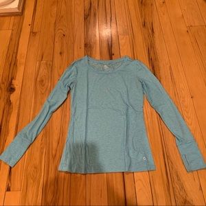 Light Blue Gap Fit Tee with Thumb Holes